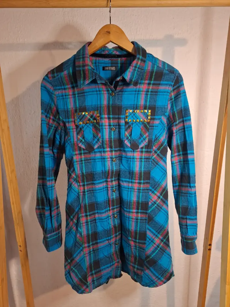 Blusa Zoo York franela talla S - 1