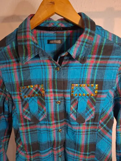 Blusa Zoo York franela talla S - miniatura 2