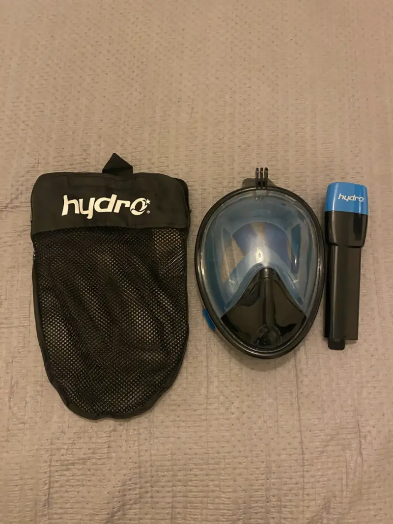 Máscara de snorkel completa Hydro azul - 1