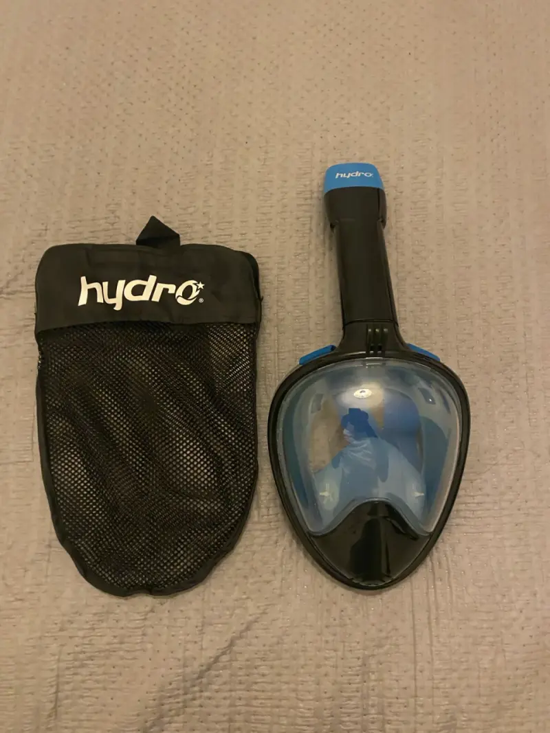 Máscara de snorkel completa Hydro azul - 2