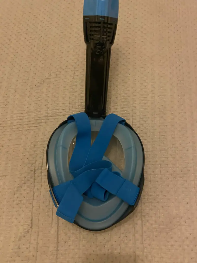 Máscara de snorkel completa Hydro azul - 4