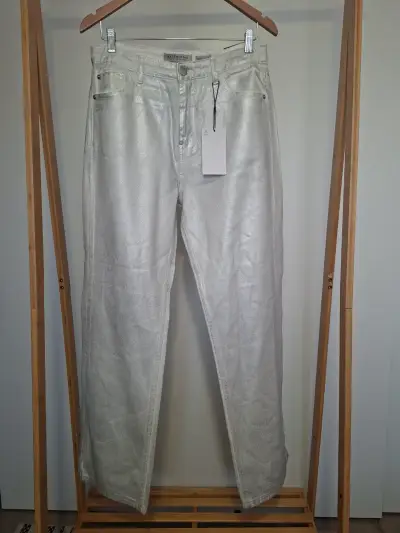Jeans plateados Basement talla 40 NUEVOS - miniatura 1