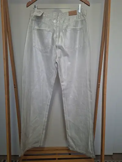 Jeans plateados Basement talla 40 NUEVOS - miniatura 3