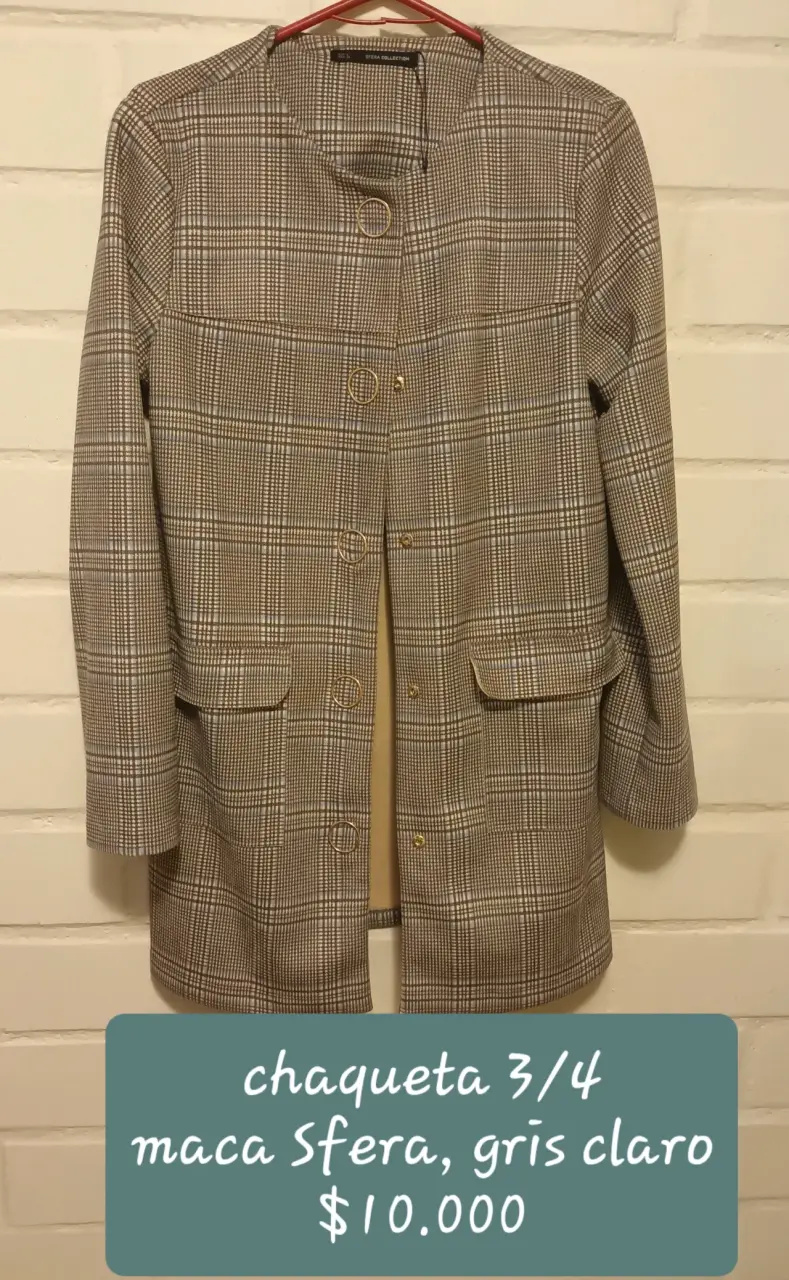 Chaqueta 3/4 Sfera gris claro