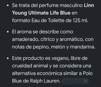 Perfume masculino Linn Young Ultimate Life Blue 125 ml - miniatura 2