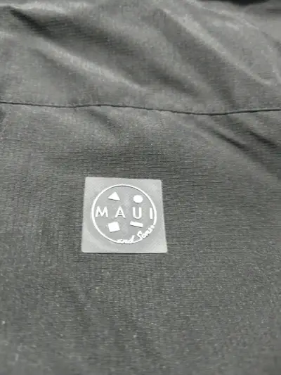 Cortaviento Negro Maui And Sons Impermeable - miniatura 2