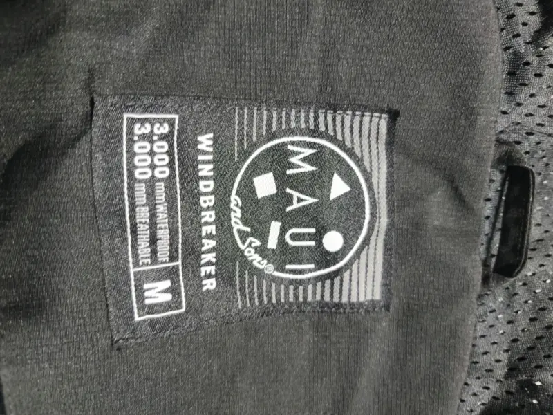 Cortaviento Negro Maui And Sons Impermeable - 3
