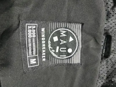 Cortaviento Negro Maui And Sons Impermeable - miniatura 3