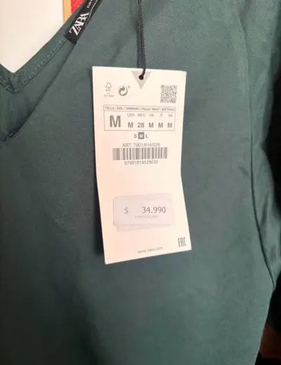 Vestido Zara. Talla M. - miniatura 2