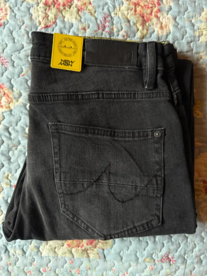 Jeans negros para hombre New Man Talla 44 - 4