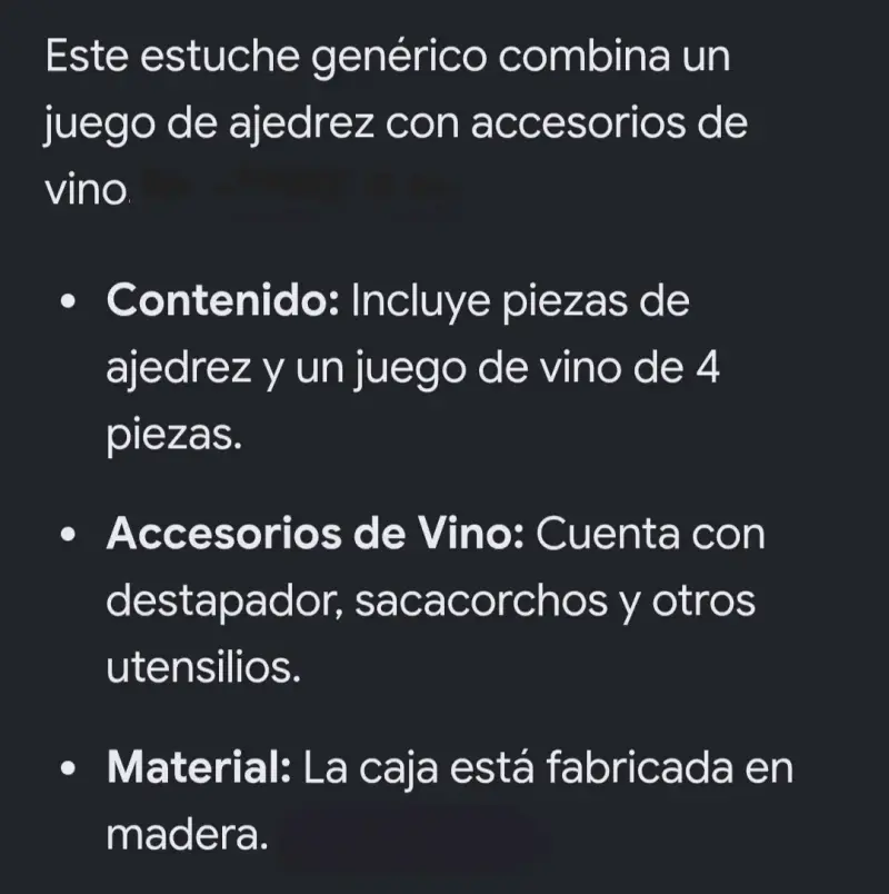 Estuche de Ajedrez y Accesorios de Vino en Madera - 4
