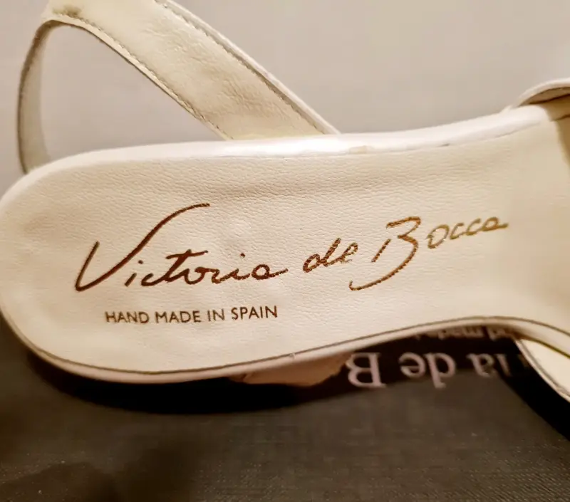 Sandalias de Tacón Blanco Victoria de Bocca - 4