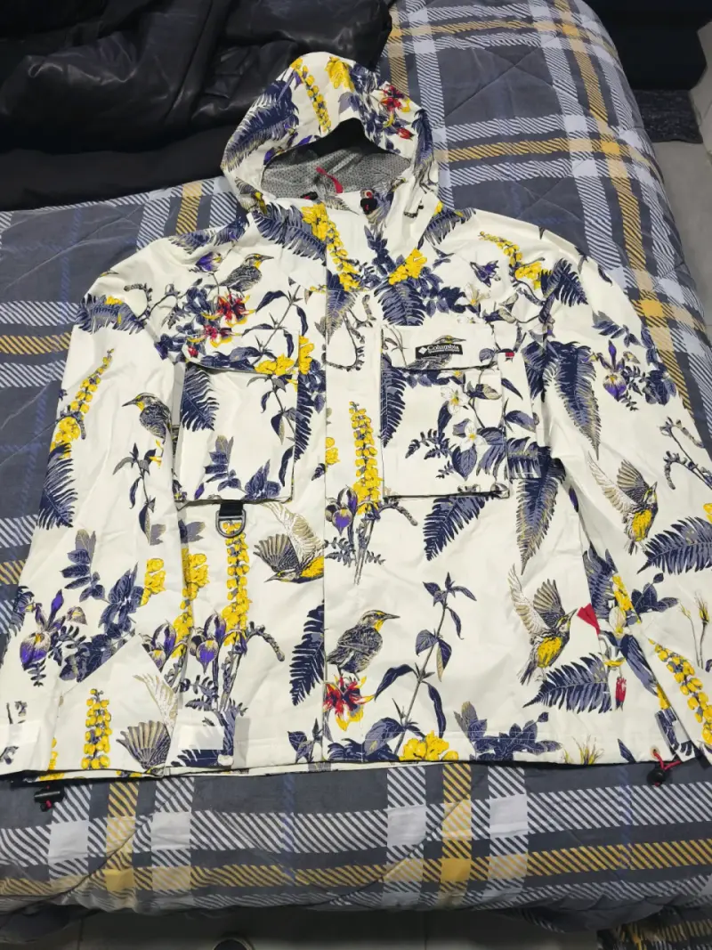 Chaqueta impermeable floral Columbia para hombre - 1