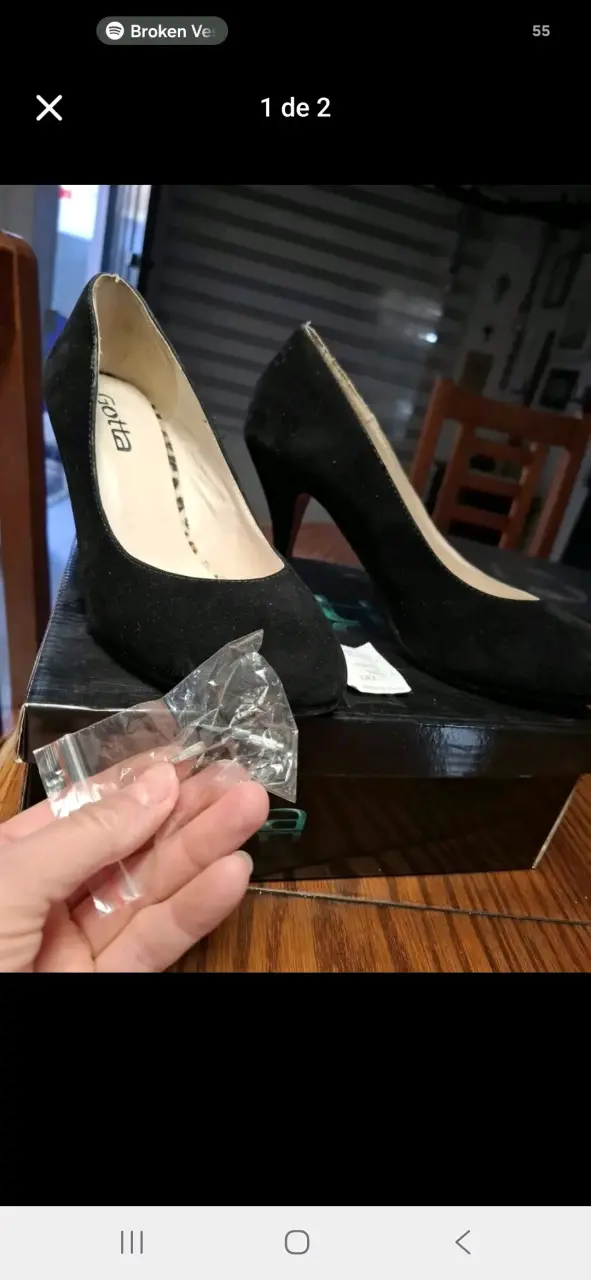 Zapatos de tacón alto negros para mujer - 1