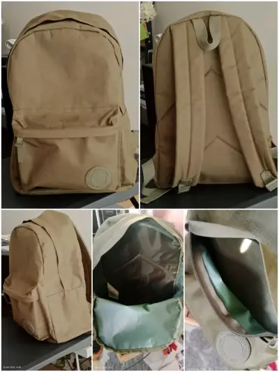 Mochila verde unisex con diseño clásico - miniatura 5
