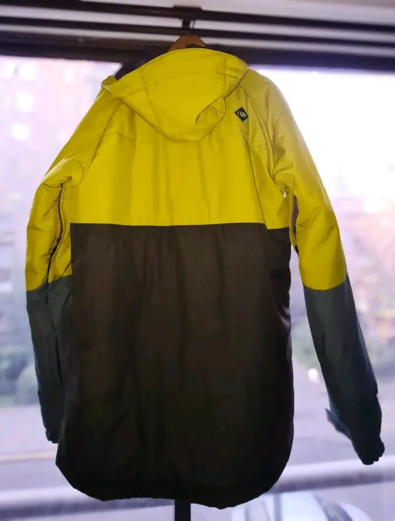 Chaqueta impermeable Bonfire amarilla y verde - 2