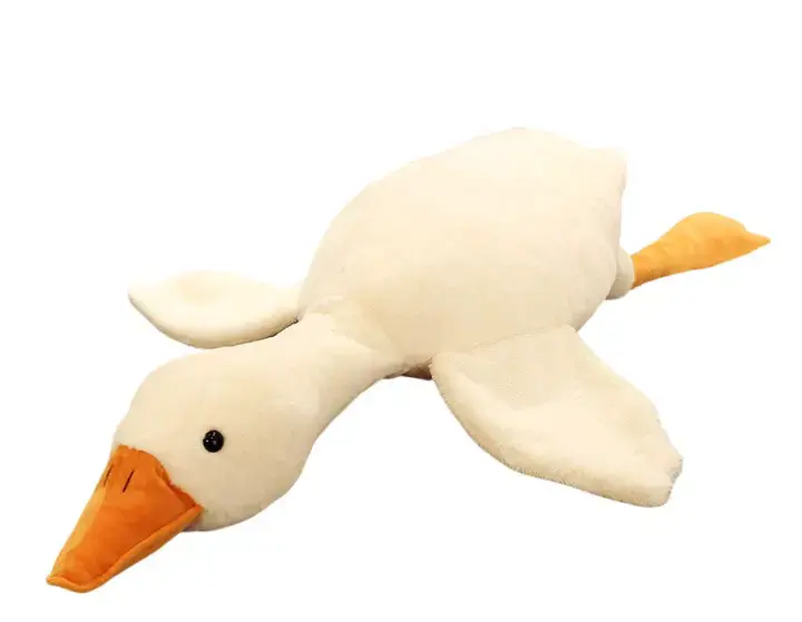 Peluche de pato blanco grande