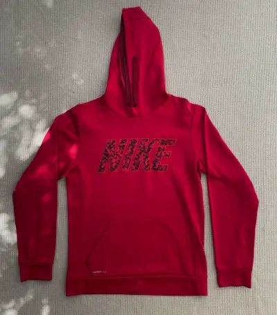 Polerón con capucha Nike rojo para hombre - miniatura 1