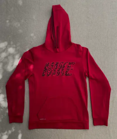 Polerón con capucha Nike rojo para hombre - miniatura 2