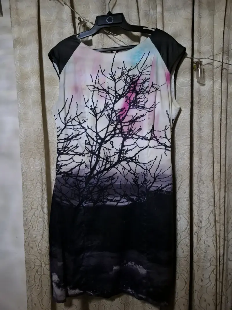 Vestido iO estampado con cremallera trasera - 2