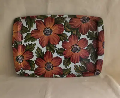 Bandeja rectangular Vintage diseño floral vintage - miniatura 3