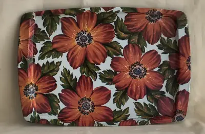 Bandeja rectangular Vintage diseño floral vintage - miniatura 5
