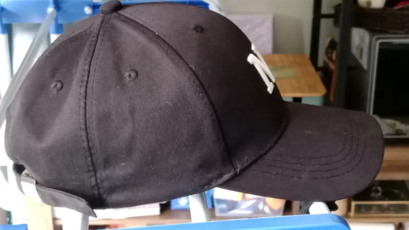 Gorra negra con logo NY ajustable - 4