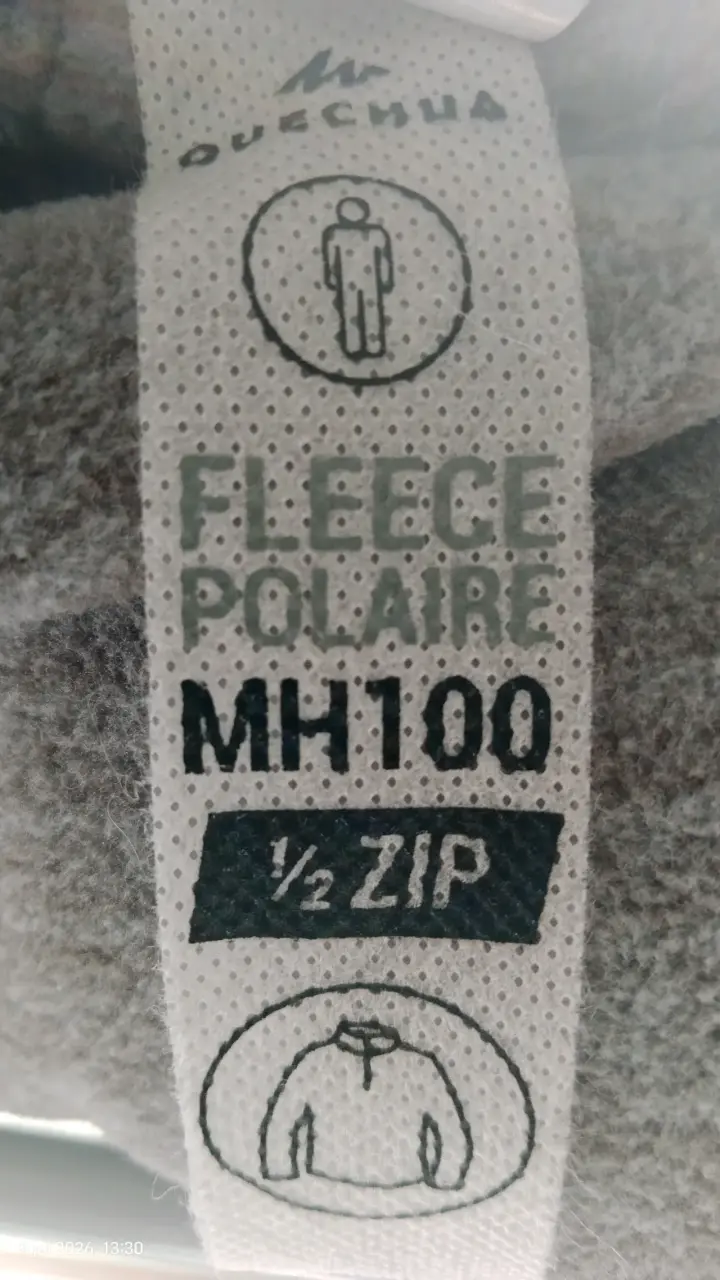 Polar Quechua MH100 gris para hombre - 4