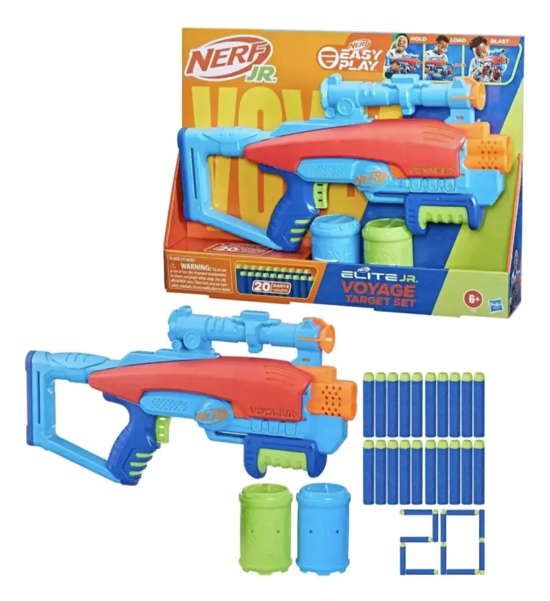 Set de Tiro Nerf Elite Jr. Voyage con Dardos - 2