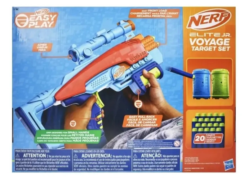 Set de Tiro Nerf Elite Jr. Voyage con Dardos - 5