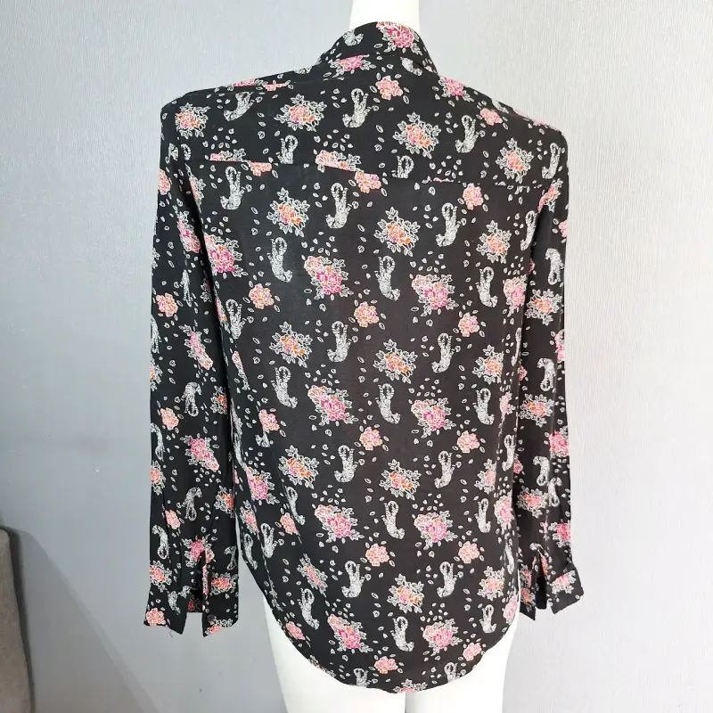 Blusa estampada AMERICANINO negra de manga larga - 3