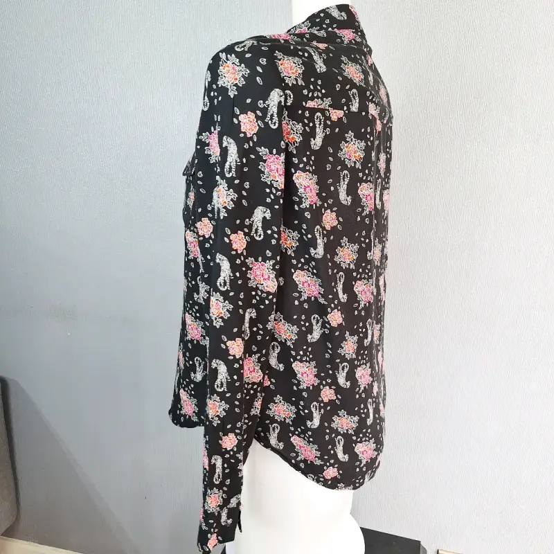 Blusa estampada AMERICANINO negra de manga larga - 4