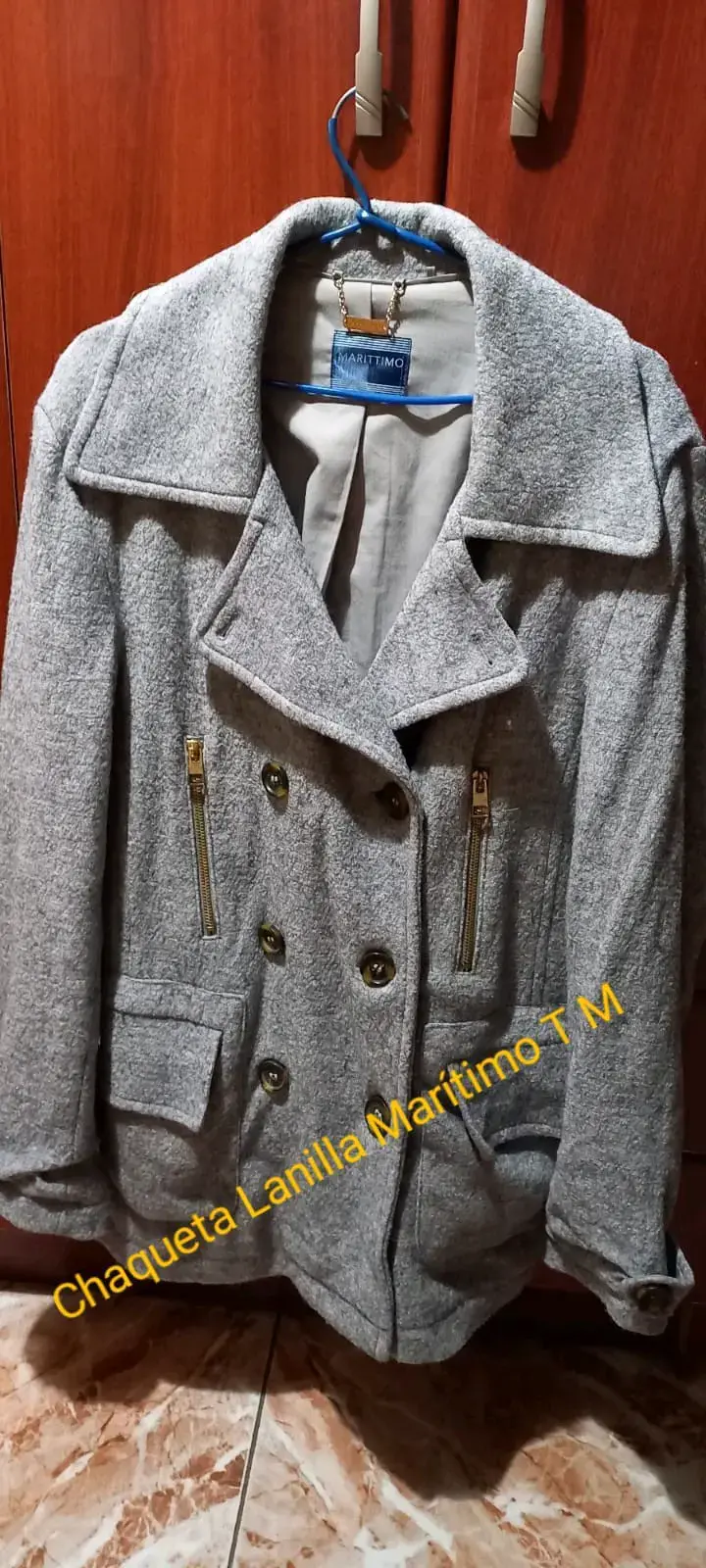 Abrigo gris Marittimo elegante y cálido - 2