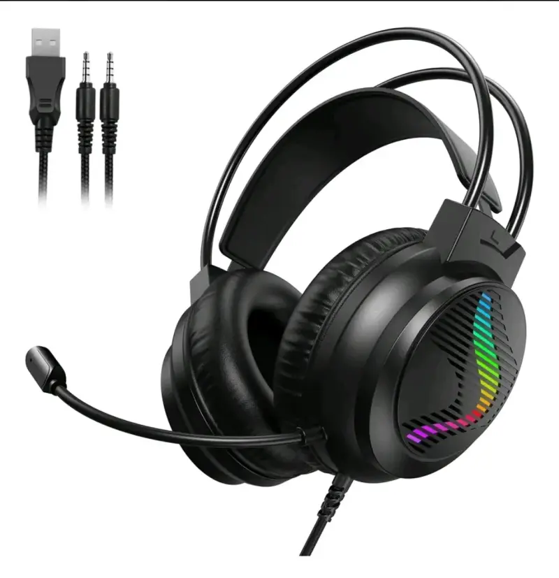 Auriculares Gaming Gamer Bluetooth Micrófono. - 1