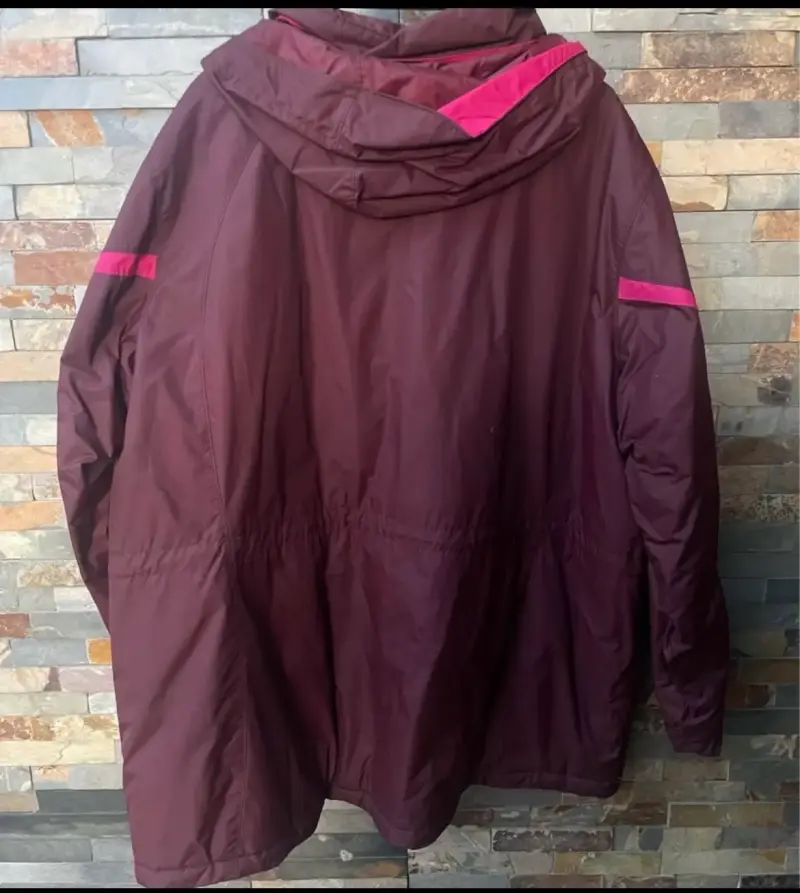 Chaqueta impermeable Columbia burdeos para mujer - 6