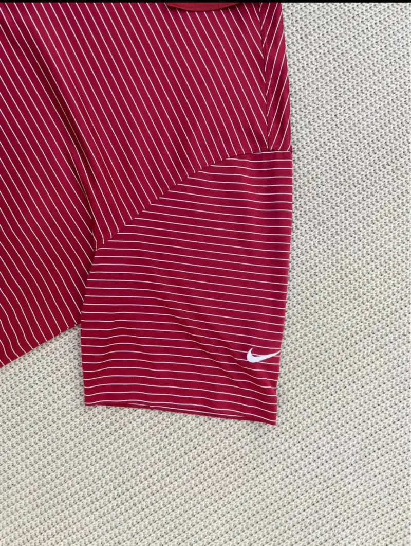 Polera Polo Nike Golf Roja a Rayas - 2