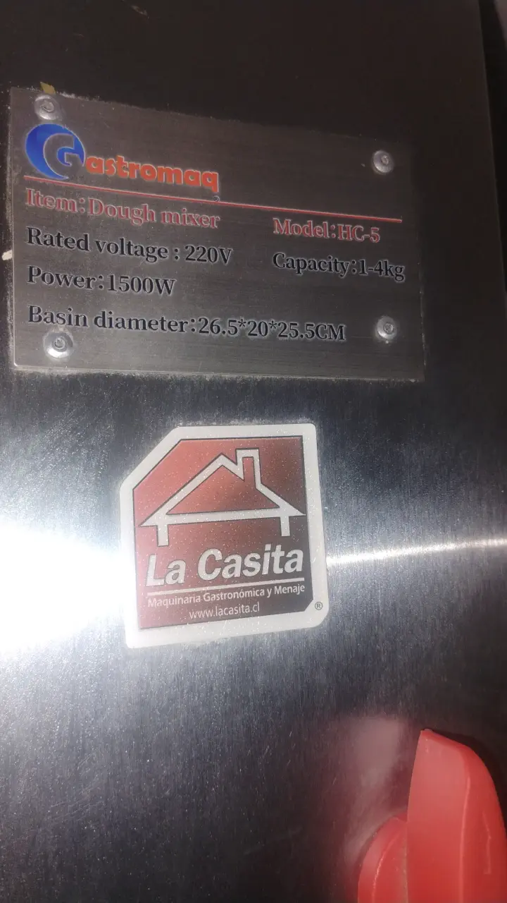 Amasadora Industrial Gastromaq HC-5 4kg - 1