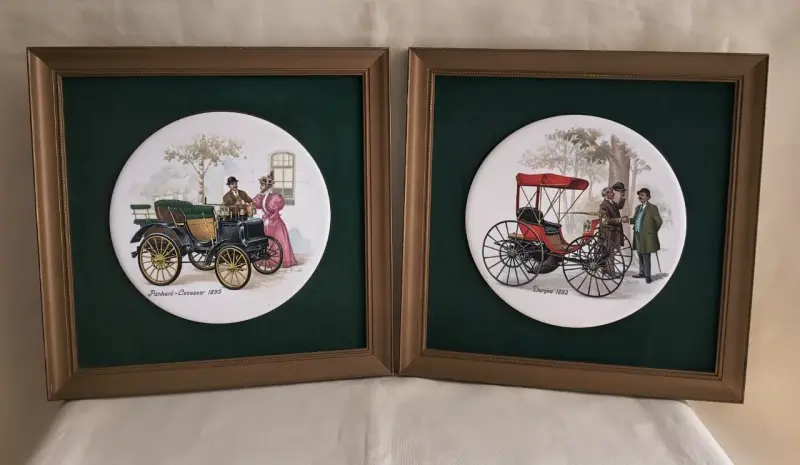 Cuadros Decorativos Vintage Con Azulejos de Autos - 2