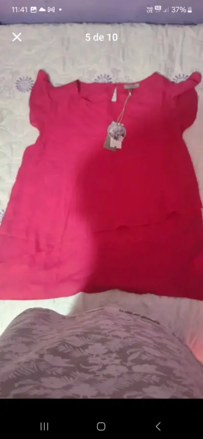 Blusa negra con bordado étnico - miniatura 2