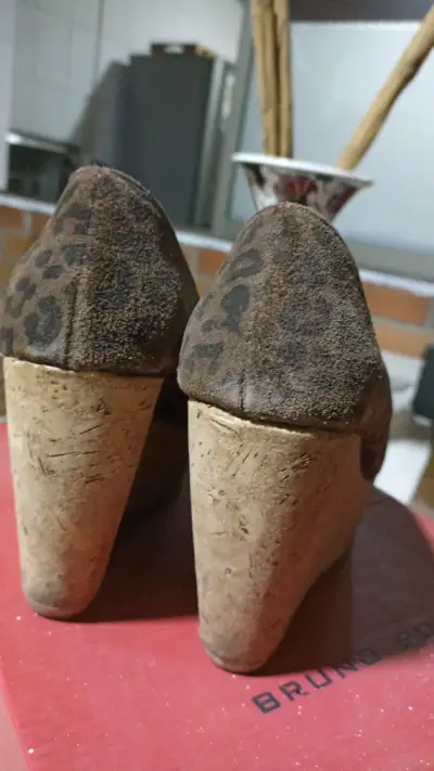 Botines de gamuza azul con plataforma - miniatura 3