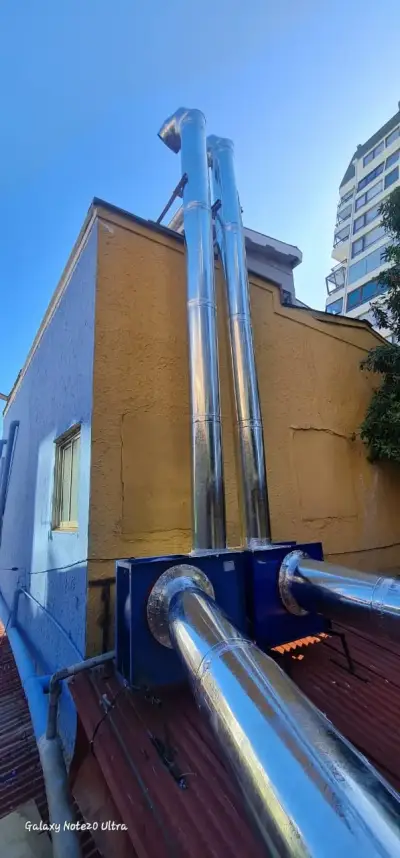Campana mural de acero inoxidable con filtros - miniatura 3