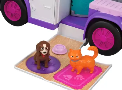 Set de juego Polly Pocket Hospital Móvil de Animales - miniatura 3