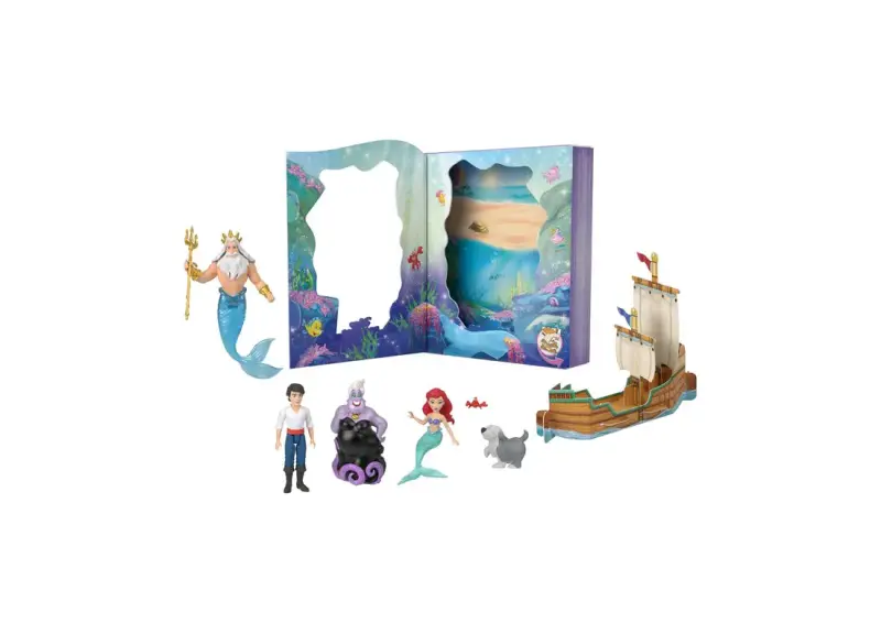 Set de figuras Disney Princesa Ariel y amigos - 4