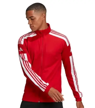 Chaqueta deportiva roja Adidas AEROREADY - miniatura 1
