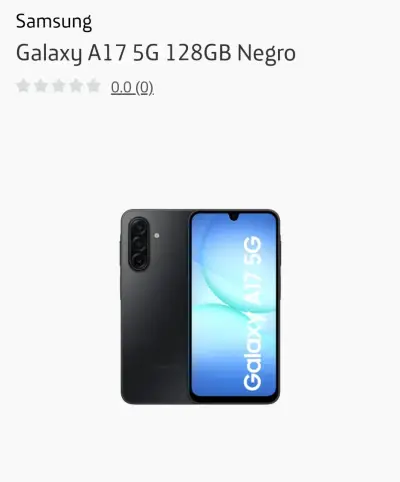 Samsung Galaxy A17 5G 128GB Negro con Funda - miniatura 2