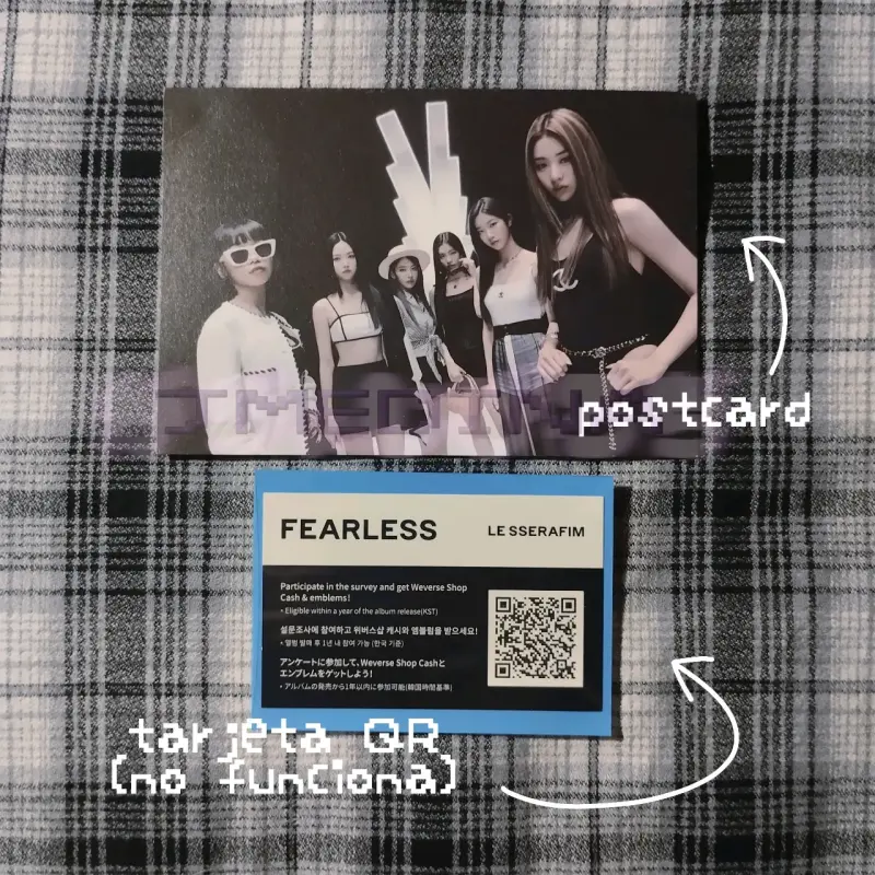 Kpop álbum LE SSERAFIM Fearless Monochrome Bouquet - 3