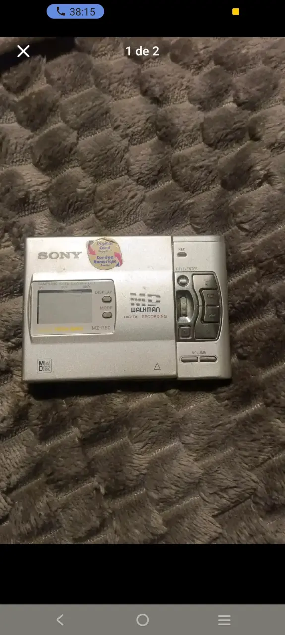 Reproductor Sony MD Walkman MZ-R50 - 1