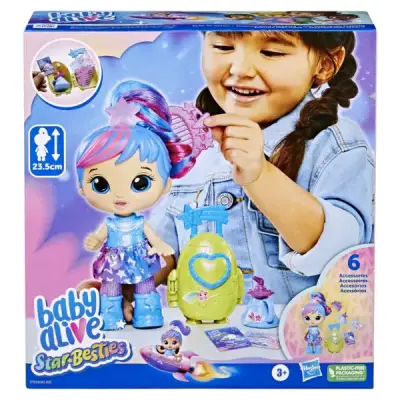 Muñeca Baby Alive Star Besties con accesorios - miniatura 1