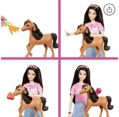 Set de Juego Barbie Cuidado de Ponys con Renee - miniatura 5