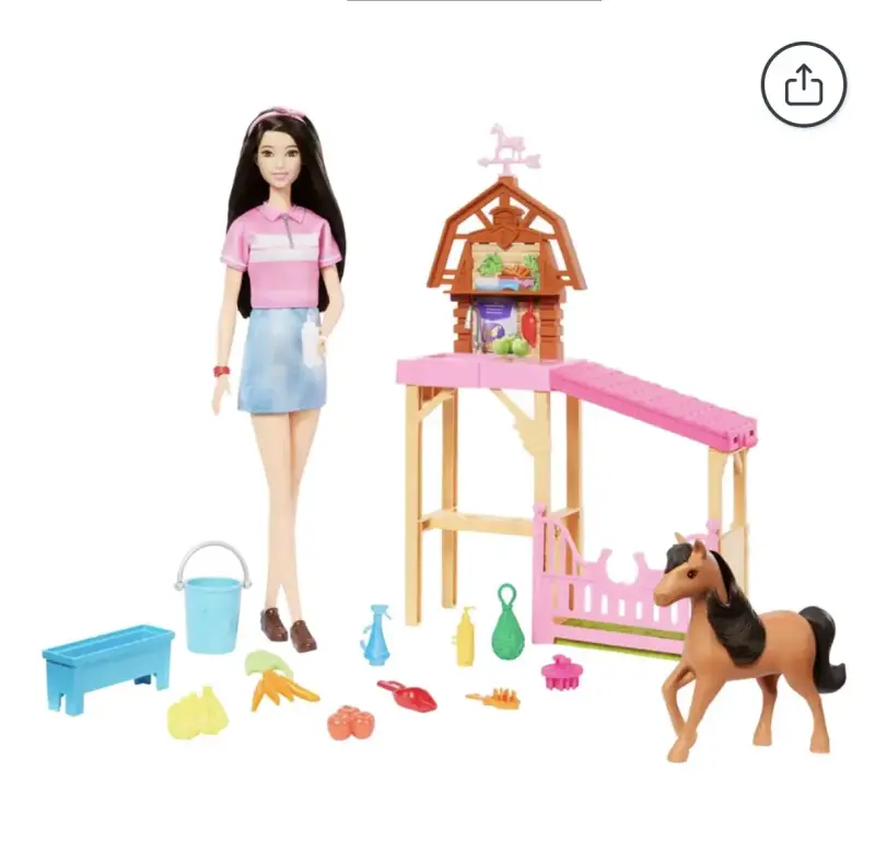 Set de Juego Barbie Cuidado de Ponys con Renee - 6